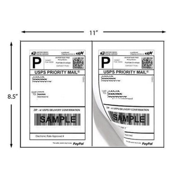 Reseller Pack- 100PolyMailers 6x9&10x13+thank you cards&stickers+8.5/11‎ labels - Picture 4 of 8